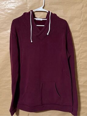 Smallshow Women’s XXL Maternity Nursing Hoodie Breastfeeding Burgundy